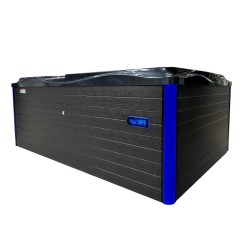 JACUZZI OGRODOWE WANNA SPA749 CZARNA FALA OBUDOWA ANTRACYT 200x135 CM 230V