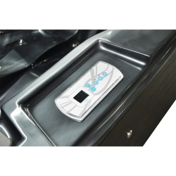 JACUZZI OGRODOWE WANNA SPA749 CZARNA FALA OBUDOWA ANTRACYT 200x135 CM 230V