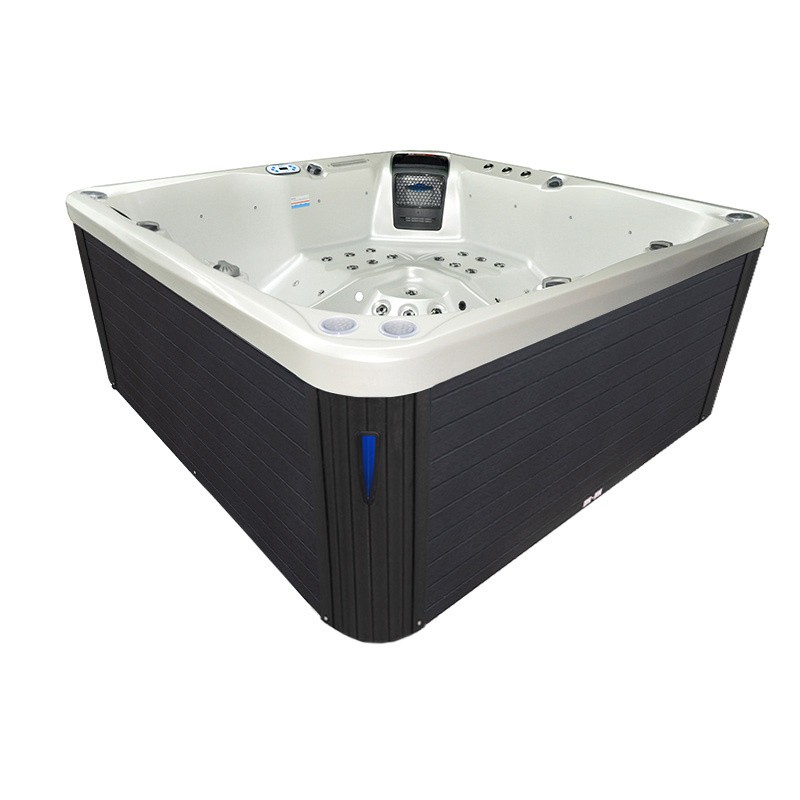 JACUZZI OGRODOWE WANNA SPA750 BIAŁA PERŁA OBUDOWA ANTRACYT 200x200 CM JACUZZI OGRODOWE WANNA SPA750 BIAŁA PERŁA OBUDOWA ANTRACYT 200x200 CM