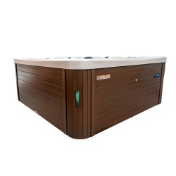 JACUZZI OGRODOWE WANNA SPA750 BIAŁA PERŁA OBUDOWA KAWA 200x200 CM