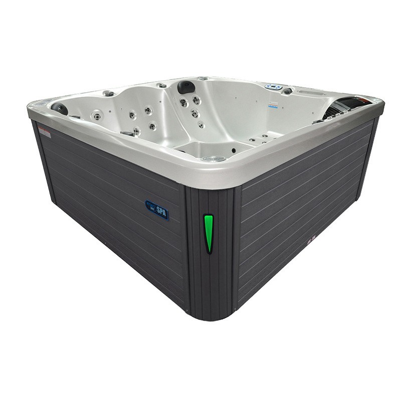 JACUZZI OGRODOWE WANNA SPA750 BIAŁA PERŁA OBUDOWA SZARA 200x200 CM JACUZZI OGRODOWE WANNA SPA750 BIAŁA PERŁA OBUDOWA SZARA 200x200 CM