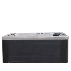 JACUZZI OGRODOWE WANNA SPA750 BIAŁY MARMUR OBUDOWA ANTRACYT 200x200 CM