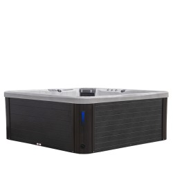 JACUZZI OGRODOWE WANNA SPA750 BIAŁY MARMUR OBUDOWA ANTRACYT 200x200 CM