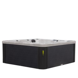 JACUZZI OGRODOWE WANNA SPA750 BIAŁY MARMUR OBUDOWA ANTRACYT 200x200 CM