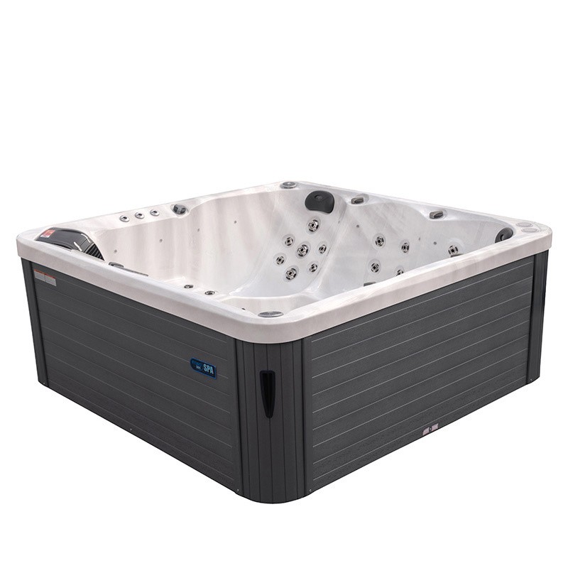 JACUZZI OGRODOWE WANNA SPA750 BIAŁY MARMUR OBUDOWA SZARA 200x200 CM JACUZZI OGRODOWE WANNA SPA750 BIAŁY MARMUR OBUDOWA SZARA 200x200 CM