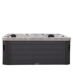 JACUZZI OGRODOWE WANNA SPA750 BIAŁY MARMUR OBUDOWA SZARA 200x200 CM