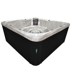 JACUZZI OGRODOWE WANNA SPA750 CAPPUCINO OBUDOWA ANTRACYT 200x200 CM