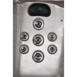 JACUZZI OGRODOWE WANNA SPA750 CAPPUCINO OBUDOWA ANTRACYT 200x200 CM