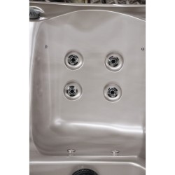JACUZZI OGRODOWE WANNA SPA750 CAPPUCINO OBUDOWA ANTRACYT 200x200 CM