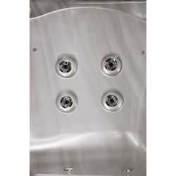JACUZZI OGRODOWE WANNA SPA750 CAPPUCINO OBUDOWA ANTRACYT 200x200 CM