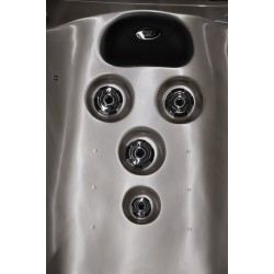 JACUZZI OGRODOWE WANNA SPA750 CAPPUCINO OBUDOWA ANTRACYT 200x200 CM