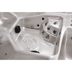 JACUZZI OGRODOWE WANNA SPA750 CAPPUCINO OBUDOWA ANTRACYT 200x200 CM