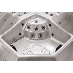 JACUZZI OGRODOWE WANNA SPA750 CAPPUCINO OBUDOWA ANTRACYT 200x200 CM