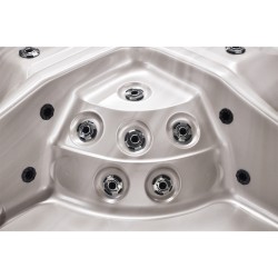 JACUZZI OGRODOWE WANNA SPA750 CAPPUCINO OBUDOWA ANTRACYT 200x200 CM