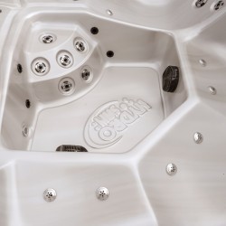 JACUZZI OGRODOWE WANNA SPA750 CAPPUCINO OBUDOWA KAWA 200x200 CM