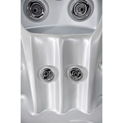 JACUZZI OGRODOWE WANNA SPA751 BIAŁA PERŁA OBUDOWA ANTRACYT 210x210 CM
