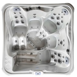 JACUZZI OGRODOWE WANNA SPA751 BIAŁA PERŁA OBUDOWA KAWA 210x210 CM