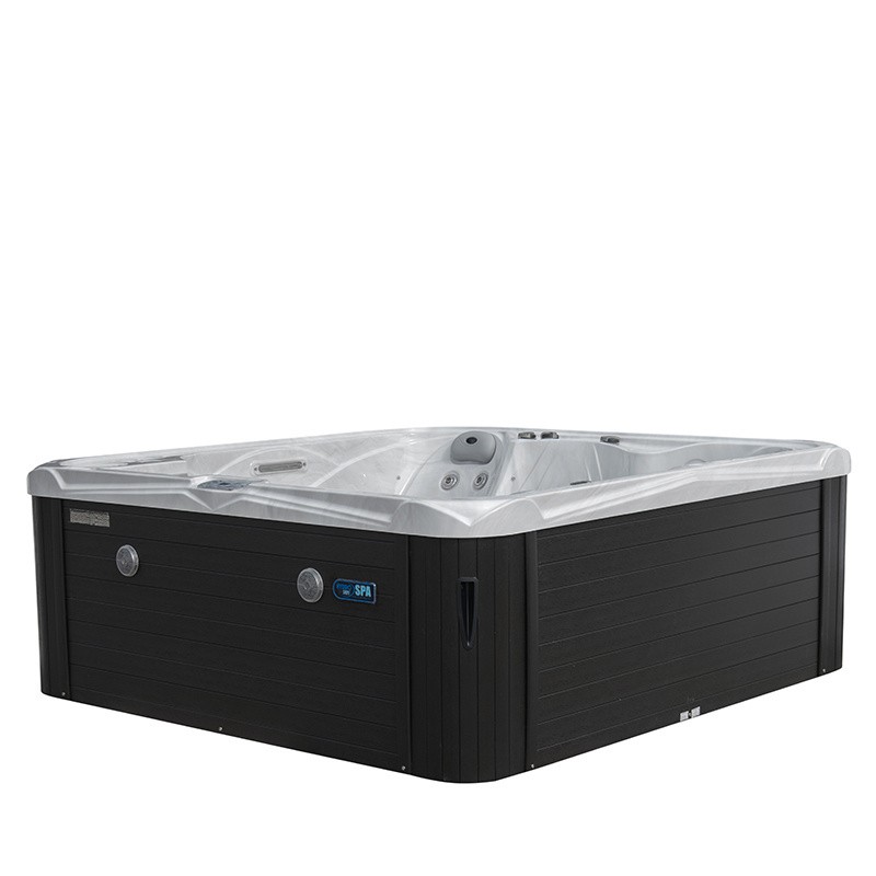 JACUZZI OGRODOWE WANNA SPA751 BIAŁY MARMUR OBUDOWA ANTRACYT 210x210 CM JACUZZI OGRODOWE WANNA SPA751 BIAŁY MARMUR OBUDOWA ANTRACYT 210x210 CM