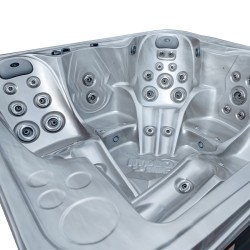 JACUZZI OGRODOWE WANNA SPA751 CAPPUCINO OBUDOWA SZARA 210x210 CM