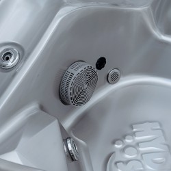 JACUZZI OGRODOWE WANNA SPA751 CAPPUCINO OBUDOWA SZARA 210x210 CM