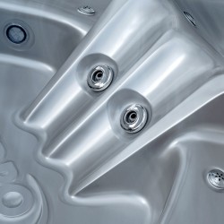 JACUZZI OGRODOWE WANNA SPA751 CAPPUCINO OBUDOWA SZARA 210x210 CM