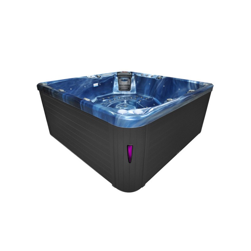 JACUZZI OGRODOWE WANNA SPA751 NIEBIESKA FALA OBUDOWA ANTRACYT 210x210 CM JACUZZI OGRODOWE WANNA SPA751 NIEBIESKA FALA OBUDOWA ANTRACYT 210x210 CM