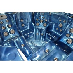 JACUZZI OGRODOWE WANNA SPA751 NIEBIESKA FALA OBUDOWA KAWA 210x210 CM