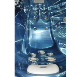 JACUZZI OGRODOWE WANNA SPA751 NIEBIESKA FALA OBUDOWA KAWA 210x210 CM