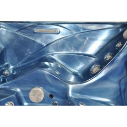 JACUZZI OGRODOWE WANNA SPA751 NIEBIESKA FALA OBUDOWA KAWA 210x210 CM