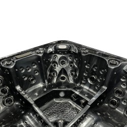 JACUZZI OGRODOWE WANNA SPA755 CZARNA FALA OBUDOWA SZARA DESKA F24