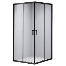 KABINA PRYSZNICOWA KWADRATOWA BL31B CZARNA 90x90 CM