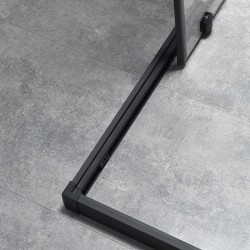 KABINA PRYSZNICOWA KWADRATOWA BL31B CZARNA 90x90 CM