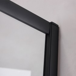 KABINA PRYSZNICOWA KWADRATOWA BL32A CZARNA 80x80 CM