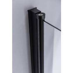 KABINA PRYSZNICOWA KWADRATOWA BS04A CZARNA 80x80 CM