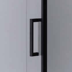 KABINA PRYSZNICOWA KWADRATOWA BS04A CZARNA 80x80 CM