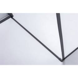 KABINA PRYSZNICOWA KWADRATOWA BS04A CZARNA 80x80 CM