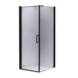 KABINA PRYSZNICOWA KWADRATOWA BS04B CZARNA 90x90 CM