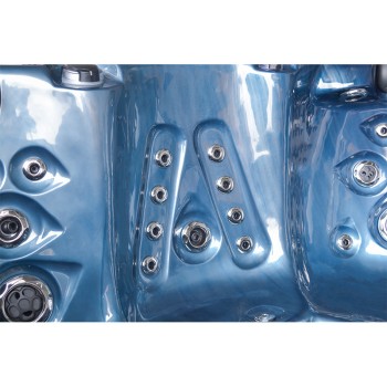 JACUZZI OGRODOWE WANNA SPA561 210x210 niebieska fala obudowa szara