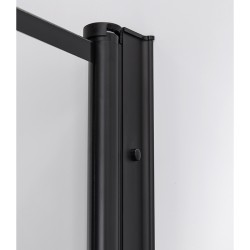 KABINA PRYSZNICOWA KWADRATOWA BS08A CZARNA 80x80 CM