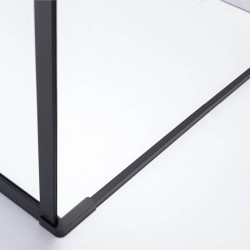 KABINA PRYSZNICOWA KWADRATOWA BS10A CZARNA 80x80 CM