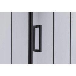 KABINA PRYSZNICOWA KWADRATOWA BS13A CZARNA 80x80 CM