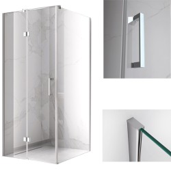KABINA PRYSZNICOWA KWADRATOWA KZ01B CHROM 80x80 CM