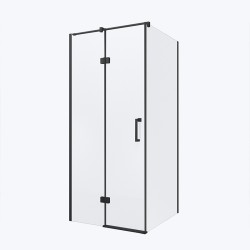 KABINA PRYSZNICOWA KWADRATOWA KZ01D CZARNA100x100 CM
