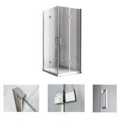 KABINA PRYSZNICOWA KWADRATOWA KZ08A CHROM 70x70 CM