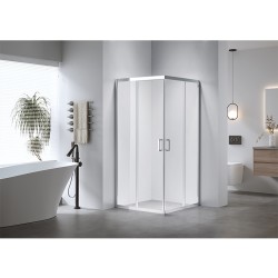 KABINA PRYSZNICOWA KWADRATOWA KZ102B CHROM 90x90 CM