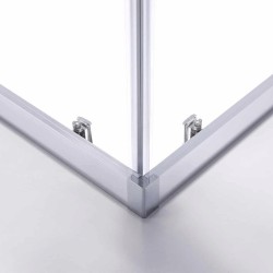 KABINA PRYSZNICOWA KWADRATOWA KZ102B CHROM 90x90 CM
