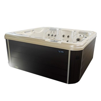 JACUZZI OGRODOWE WANNA SPA566 FULL 200x200 biała perła Obudowa kawa