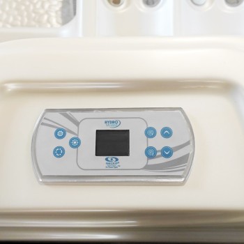 JACUZZI OGRODOWE WANNA SPA566 FULL 200x200 biała perła Obudowa kawa