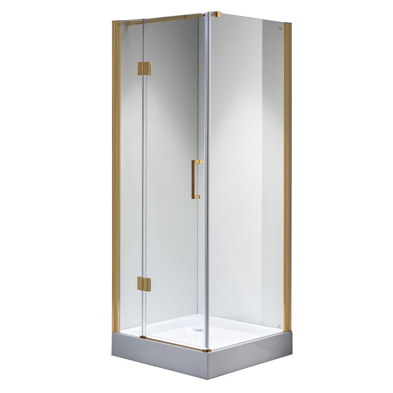 KABINA PRYSZNICOWA KWADRATOWA KZ1390B ZŁOTY 90x90 CM KABINA PRYSZNICOWA KWADRATOWA KZ1390B ZŁOTY 90x90 CM