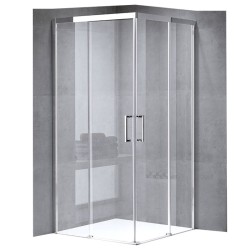 KABINA PRYSZNICOWA KWADRATOWA KZ90B CHROM 90x90 CM